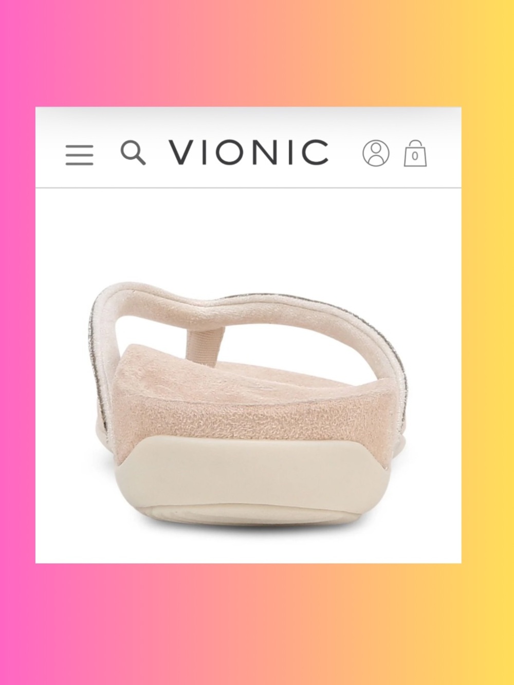 Vionic Women's Dillon Orthotic Rhinestone Sandals - Picture 5 of 9